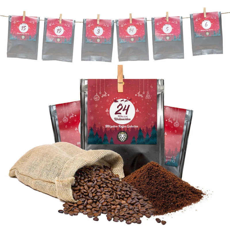 Premium Kaffee Adventskalender 2026 - 24 x 30g