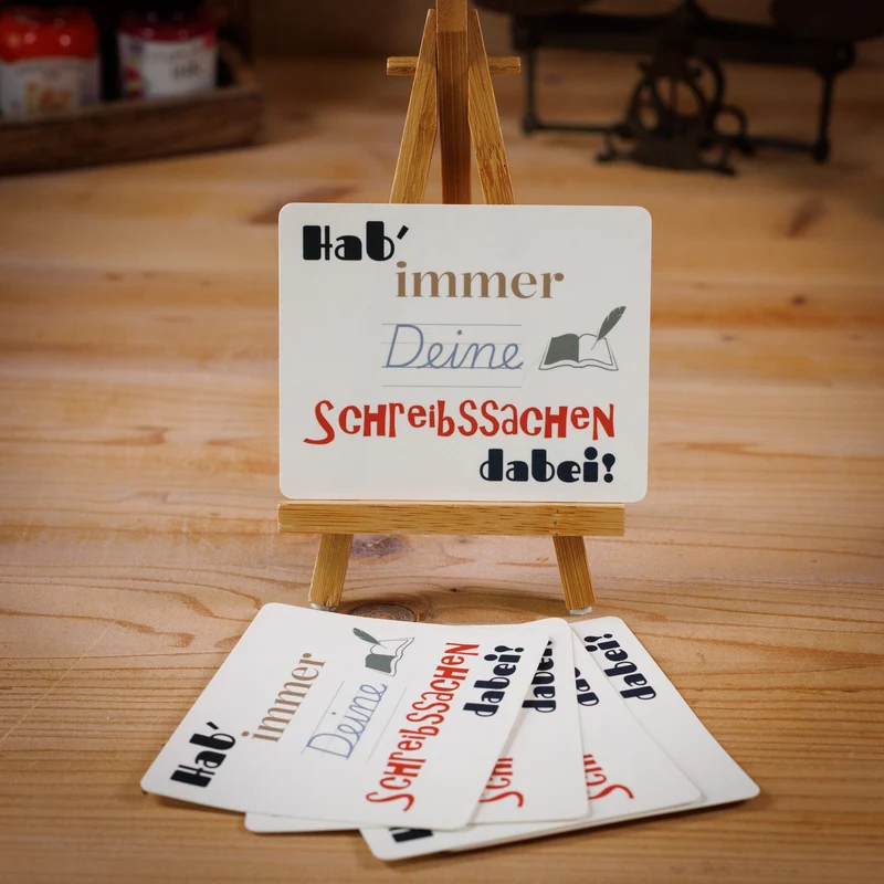 Sticker - Hab' immer deine Schreibsachen dabei?
